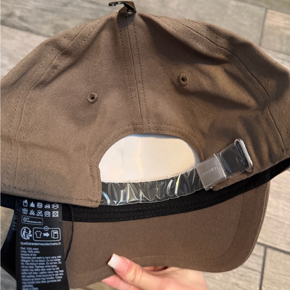NWT All Saints Logo Baseball Cap Khaki - Picture 2 of 3